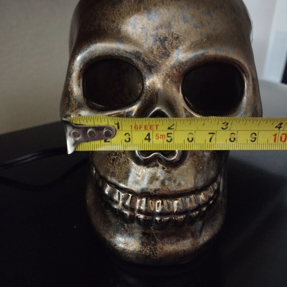 🟤Men’s Vintage heavy Metal Skull Lamp